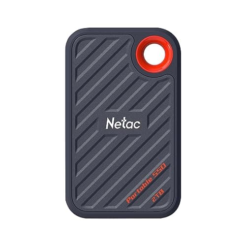 Netac ZX20 512GB Extreme 512GB NVMe Portable SSD USB 3.2-C bis zu 2000MB/s Lesebeständig Staubgeschützt Bild 5