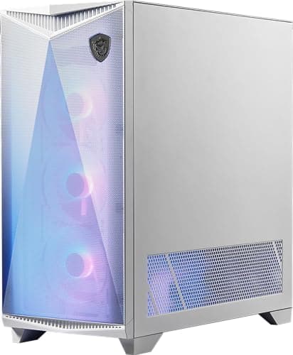 MSI MPG GUNGNIR 300R Airflow White Mid-Tower PC-Gehäuse - E-ATX Kapazität, Grafikkartenständer, schaltbare Halterung, ARGB-PWM-Lüfter, Staubfilter, Kabelführung, USB 3.2 Gen 2x2 Typ-C Bild 6