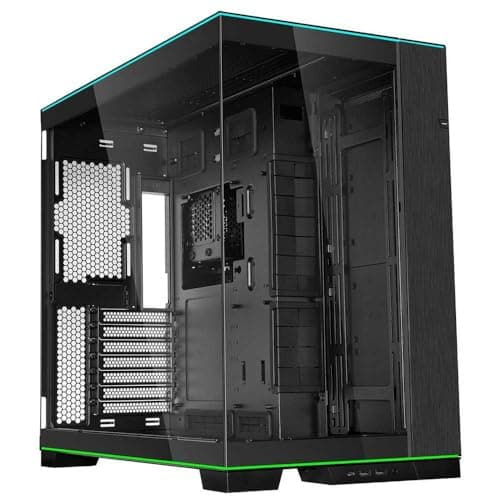 Lian Li O11D EVO RGB Schwarz | ATX PC-Gehäuse aus Stahl, Aluminium & Tempered Glass, 455 mm GPU, 420 mm Radiatoren, integrierte RGB-Beleuchtung