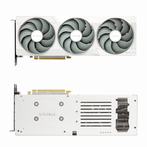 WEELIAO Sparkle Intel Arc B580 Titan OC Grafikkarte, 12 GB GDDR6, Torn Cooling 2.0, Axial Breathing Light, Metal Backplate, SB580T-12 G OC (Weiß) Weiss/opulenter Garten Bild 4