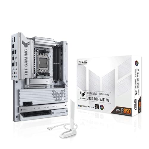 ASUS TUF Gaming B850-BTF WiFi W Mainboard Sockel AMD AM5 (Ryzen 9000, ATX, PCIe 5.0, DDR5 Speicher, WiFi 7, verstecktes Anschlussdesign, Aura Sync) Bild 2