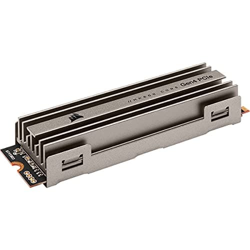 Corsair MP600 CORE 2TB M.2 NVMe PCIe x4 Gen4 SSD (Lesegeschwindigkeitenvon bis zu 4.950 MB/s sowie sequenziellen Schreibgeschwindigkeiten bis 3.700 MB/s, Hochgeschwindigkeitsschnittstelle) Aluminium Bild 7
