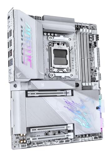 GIGABYTE X870E AORUS PRO X3D Ice Mainboard – Unterstützt AMD Ryzen 9000 Prozessoren, 18+2+2-Phasen Digital-VRM, bis zu 9000 Hz DDR5 (OC), 2 x PCIe 5.0 + 2 x PCIe 4.0, Wi-Fi 7, 5 GbE LAN, USB 4 Bild 6
