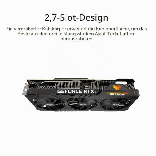 ASUS TUF GeForce RTX 3080 OC Edition 12GB Gaming Grafikkarte (LHR (Lite Hash Rate), Nvidia Ampere, PCIe 4.0, DLSS, Raytracing, GDDR6X Speicher, HDMI 2.1, DisplayPort 1.4a, TUF-RTX3080-O12G-GAMING) Bild 6