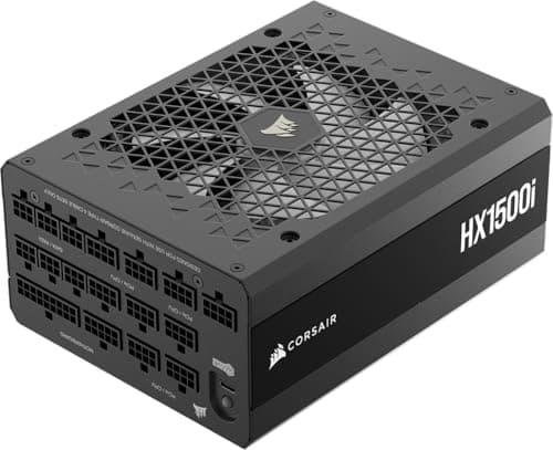 CORSAIR HX1500i (2025) Vollständig Modulares, Ultra-Rauscharmes ATX-Netzteil mit 12V-2x6-Kabel – ATX 3.1 & PCIe 5.1 konform, Cybenetics Platinum Wirkungsgrad – Schwarz | Mit Kabel, kompatibel mit ATX 3.1 und PCIe 5.1, Cybenetics Platinum Effizienz 1500 Watts Bild 2