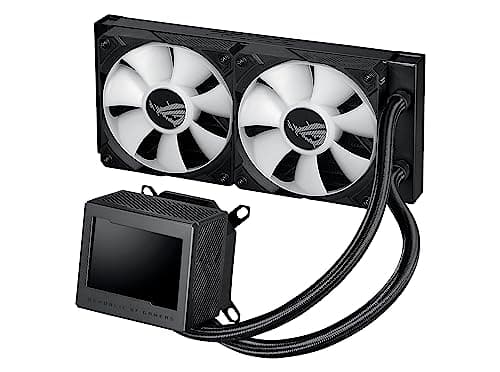 ASUS ROG Ryujin III 240 ARGB All-in-One-Flüssigkeits-CPU-Kühler mit 3,5-Zoll-LCD, Asetek-Pumpe der 8. Generation, integriertem Lüfter und ROG 120 mm magnetischen, daisy-chainable ARGB-Kühlerlüfter. Bild 5
