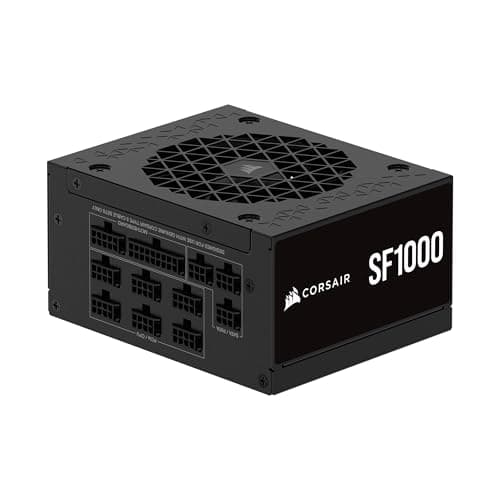 CORSAIR SF1000 (2024) Vollständig Modulares Geräuscharmes 80 Plus Platinum ATX-Netzteil – ATX 3.1-Kompatibel – PCIe 5.1-Fähig – SFX-to-ATX-Halterung im Lieferumfang Enthalten – Schwarz 1000 Watt Bild 2