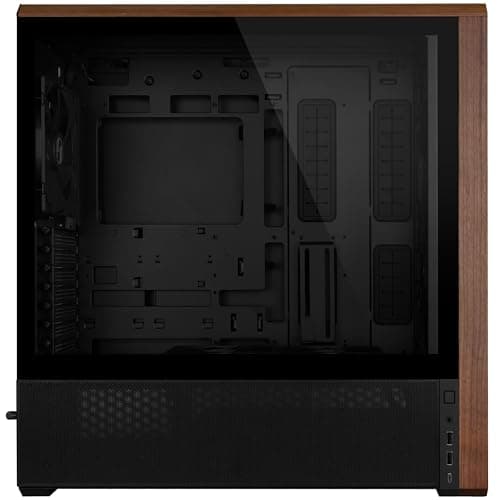 Lian Li Lancool 217 PC-Gehäuse Schwarz | ATX Midi-Tower, Tempered Glass, 5 Lüfter, Walnussholz, Mesh-Front, Back-Connect-kompatibel Bild 8