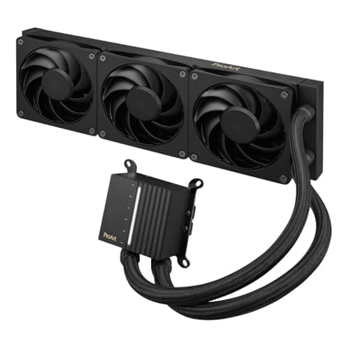 ASUS ProArt LC 360 All-in-One Flüssig-CPU-Wasserkühlung (Systemstatusanzeige, 3x Alphacool Apex Stealth Metal Power-Lüfter, 3000 U/min, 39,5 dB(A), Intel LGA 1851, 1700, 1200, 115X AMD AM5, AM4)