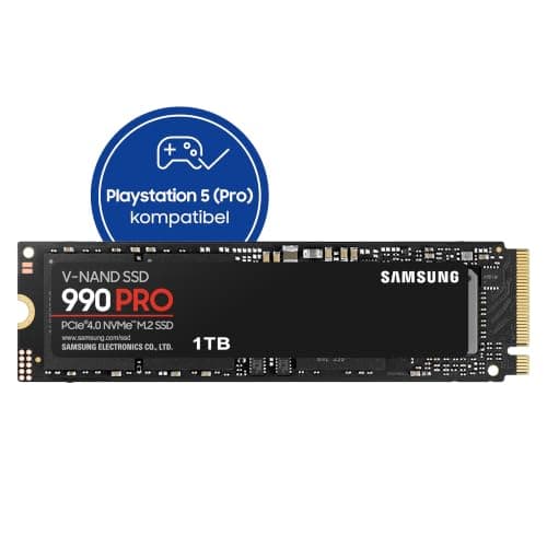Samsung 990 PRO NVMe M.2 SSD , 1 TB, PCIe 4.0, 7.450 MB/s Lesen, 6.900 MB/s Schreiben, Interne SSD für Gaming und Videobearbeitung, Schwarz, MZ-V9P1T0BW Bild 4