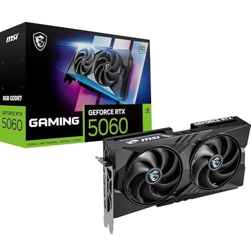 MSI GeForce RTX 5060 8G Gaming OC - 8GB GDDR7 (28Gbps/128-bit), PCIe 5, Boost: 2625 Hz, HDMI 2.1b, DisplayPort 2.1b