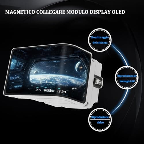 TR Wonder Vision 360 UB ARGB Prozessor-Wasserkühlung, 67 Zoll mit Auflösung von 2400 x 1080, für AM4 / AM5, LGA1851 / 1700, Bildschirmverhältnis im visuellen Maßstab 7:3 für 3D WHITE Bild 6