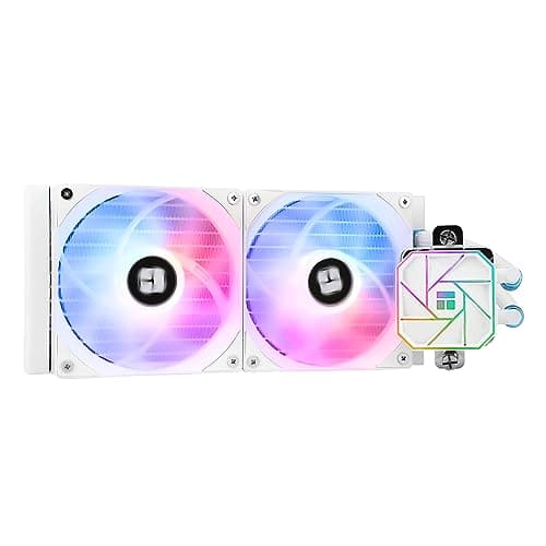 Thermalright AQUA ELITE 240 WHITE V3 Flüssig-CPU-Kühler, 240 Kühlreihen, 2 x 120mm PWM-Lüfter, S-FDB-Lager, für AMD/AM4/AM5, INTEL LGA1150/1151/1155/1156/1200/2011/1700, Desktop CPU-Kühler AIO AE240 WHITE ARGB V3 Bild 2
