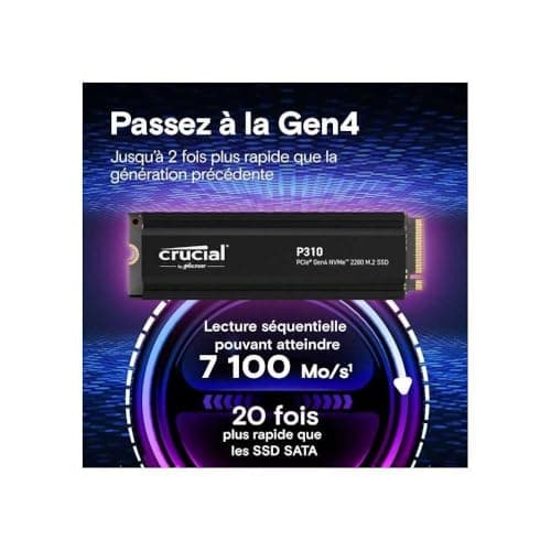 Crucial - P310 - Ssd Interno - 2 Tb - Gen4 - Nvme M.2 - Fino A 7100 Mb/s Bild 4