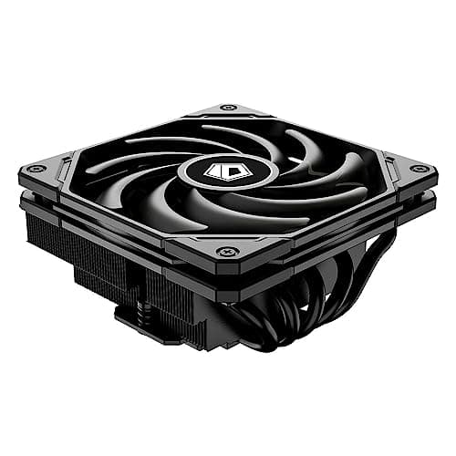 ID-COOLING IS-55 BLACK CPU-Kühler – Low Profile 57 mm Höhe, CPU-Luftkühler mit 5 Heatpipes und 120x120x15 mm Slim-Lüfter, kompatibel mit Intel LGA1700/115X/1200 und AMD AM4/AM5 Bild 8