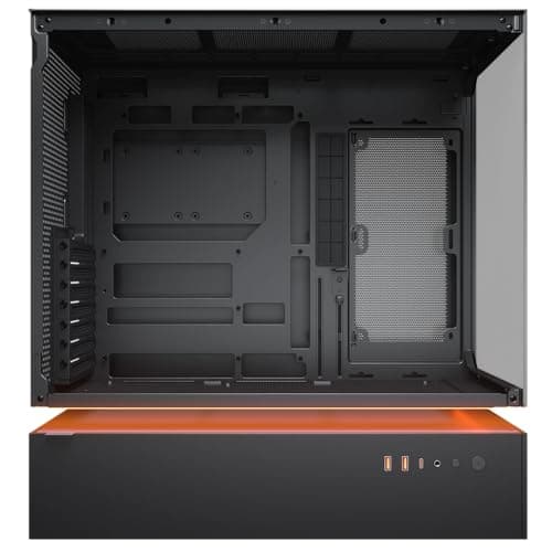 Cougar CFV235 ARGB Gaming-Gehäuse – MidTower ATX/CEB, 270° Airflow, 4× ARGB- PWM Lüfter, GPU bis 430 mm, USB-C (schwarz) Bild 8