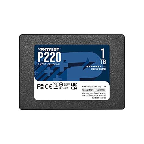 Patriot Memory P220 Internes Solid State Drive 1TB SSD SATA 3 2,5 Zoll Bild 2