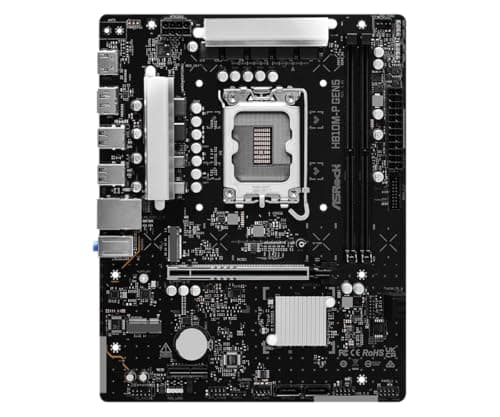 ASRock H810M-P Gen5 Motherboard, Micro ATX, LGA1851 Socket, DDR5, PCIe 5.0, Intel Core Ultra Series 2 Bild 4