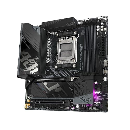 GIGABYTE X870M AORUS Elite WIFI7 Mainboard – Unterstützt AMD Ryzen 9000 CPUs, Digitale 14+2+2 Phasen VRM, bis zu 8200 MHz DDR5 (OC), 1 x PCIe 5.0 + 1 x PCIe 4.0, Wi-Fi 7, 2.5 GbE LAN, USB 4 Bild 6