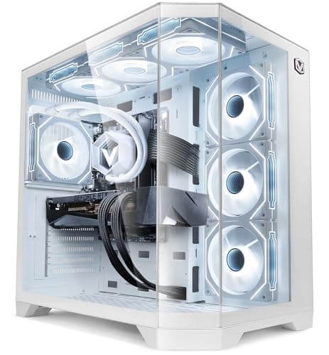 Vibox Gaming PC • AMD Ryzen 7 9800X3D 8-Kern • Nvidia RTX 5080 16GB • 32GB RAM • 1TB NVMe SSD • Windows 11 • WLAN 6 + Bluetooth 5.4 • Blanc Weiß 1 TB 32 GB RTX 5080 Windows 11 Home Bild 2