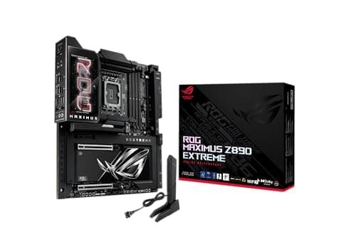 ASUS ROG Maximus Z890 Extreme Gaming Mainboard Sockel Intel LGA 1851 (E-ATX, Advanced AI, DDR5, NitroPath DRAM, WiFi 7, 3X PCIe 5.0 M.2, 1x PCIE 4.0 M.2, 2X Thunderbolt 5, DIMM Flex)