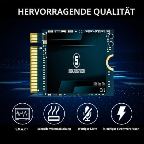 SSD M.2 2230 128 GB 30 mm NVME PCIe Gen3.0x4 für Steam Deck, Surface Pro, ROG Ally, GPD, Ultrabook, Laptop Bild 3