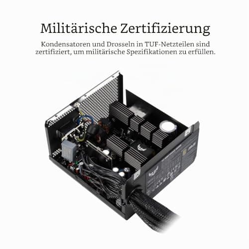 ASUS TUF Gaming 650W Netzteil (80 Plus Bronze, 0db-Technologie, 80cm 8-Pin CPU-Anschluss, Schwarz) Bild 4