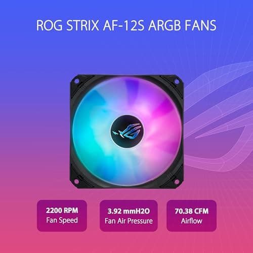 ASUS ROG Strix LC III 360 ARGB All-in-One Flüssig-CPU-Wasserkühlung schwarz (DREI adressierbare ROG ARGB-Lüfter, Anti-Vibrations-Gummi, kompatibel mit Intel LGA 1700, 1200, 115X, AMD AM5, AM4) Bild 8