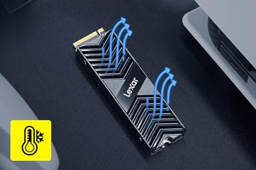 Lexar SSD NM800 Pro 8 TB Professionell PCIe Gen4 NVMe M.2 2280 mit Kühlkörper, bis zu 7.000 MB/s Lesen und 6.600 MB/s Schreiben, interne SSD für PS5, Spiele und Kreativität, Schwarz Bild 7