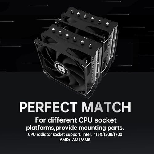 THERMALRIGHT Peerless Assassin 120 SE CPU Kühler, TL‑C12C 120mm PWM Lüfter, 1550U/min, 6 Heatpipes, für AMD AM4/AM5 & Intel LGA 1700/1851 PA120SE Bild 8
