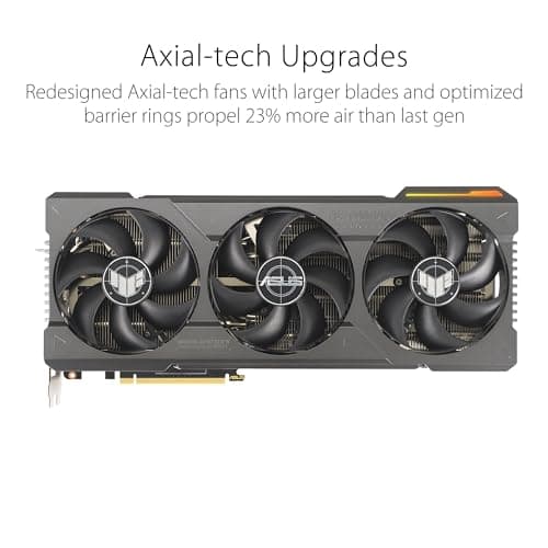 ASUS TUF Gaming GeForce RTX 4080 SUPER 16GB GDDR6X OC Edition Gaming Grafikkarte (NVIDIA GeForce RTX4080 DLSS 3, PCIe 4.0, 2x HDMI 2.1a, 3x DisplayPort 1.4a, TUF-RTX4080S-O16G-GAMING) Bild 6