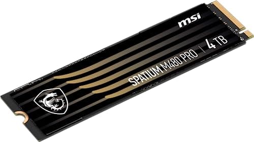 MSI SPATIUM M480 PRO PCIe 4.0 NVMe M.2 4TB interne SSD PCIe Gen4 NVMe (SPATIUM M480 PRO PCIe 4.0 NVMe M.2 4TB) Bild 6