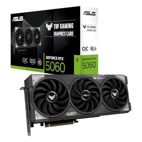 ASUS TUF Gaming GeForce RTX ™ 5060 8GB GDDR7 OC Edition Gaming-Grafikkarte (PCIe® 5.0, HDMI®/DP 2.1, 3.1-Slot, Komponenten in Militärqualität, schützende PCB-Beschichtung, Axial-Tech-Lüfter) Bild 2