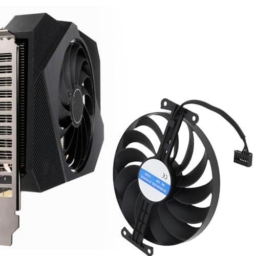 OTOTEC Grafikkartenlüfter, 95 mm, 12 V, 6-polig, kompatibel mit ASUS RTX 3050, kompatibel mit 3060 Phoenix ITX Bild 4