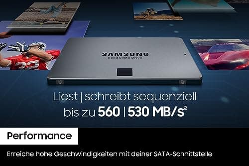 Samsung 870 QVO SATA III 2,5 Zoll SSD, 2 TB, 560 MB/s Lesen, 530 MB/s Schreiben, Interne SSD, schnelle Festplatte als Ersatz für HDD, MZ-77Q2T0BW 2 TB SSD Bild 8
