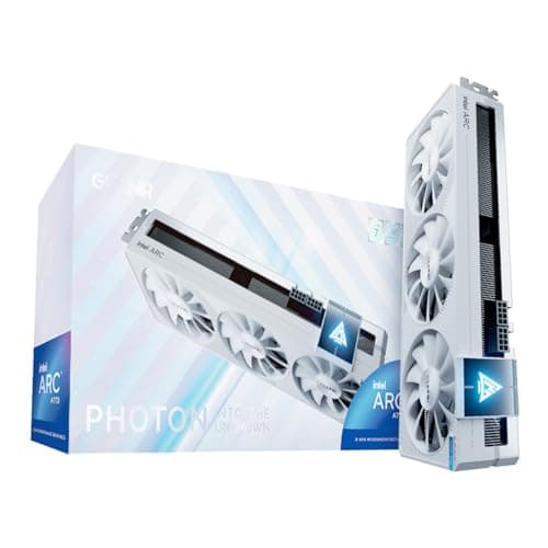 GUNNIR Intel Arc A770 Photon 16GB OC GDDR6 2400MHz Triple Fan Grafikkarte, 2400MHz GDDR6, 3xDP 2.0 + HDMI 2.0, Intel GPU für 4K Gaming & Content Creation & VR (Weiß)