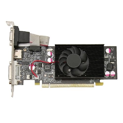 VBESTLIFE GT210-Grafikkarte, 1 GB DDR2 64 Bit 589 MHz Grafikkarte, PCI Express 2.0 PC-Gaming-Grafikkarte mit Lüfter (GT210 1 GB DDR2 64 Bit) Bild 8