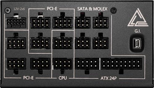 MSI MEG Ai1300P PCIE5 Netzteil, EU Stecker, 1300W, 80 Plus Platinum, vollmodularer ATX 3.0, unterstützt PCIe 5.0 GPU, japanische Kondensatoren, Gaming Intelligence, ummantelte Kabel 1300W PCIE5 Bild 4