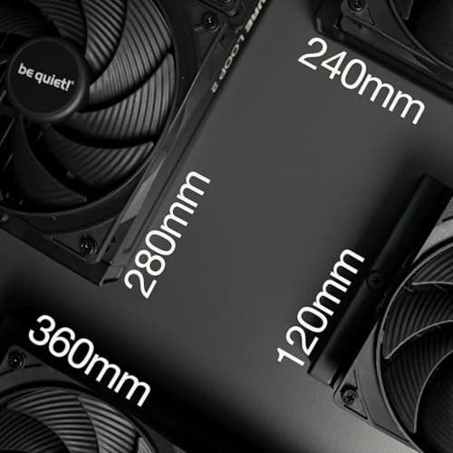be quiet! Pure Loop 2 280mm All-in-One Wasserkühlung für übertaktete AMD und Intel Systeme, 2x Pure Wings 3 PWM high-speed Lüfter, hoher Druck, entkoppelte PWM-Pumpe mit ARGB-Beleuchtung, BW018 Bild 8