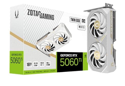 ZOTAC Gaming GeForce RTX 5060 Ti 16GB Twin Edge OC White Edition DLSS 4 16GB GDDR7 128-bit 28Gbps PCIE 5.0 Gaming Grafikkarte, IceStorm 2.0 Cooling, SFF-Ready, ZT-B50620Q-10M Bild 2