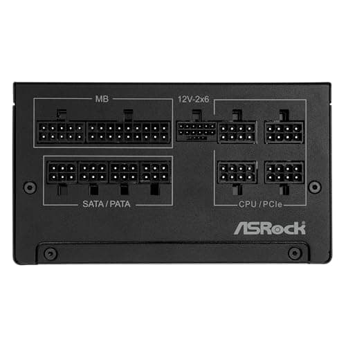 ASRock Steel Legend SL-750G 750W Power Supply ATX3.1 iCOOL Full Modular 10 Years Warranty 135 mm FDB Fan 80 Plus Gold Cybenetics Platinum PCIe5.1 12V-2x6 Cable Japanese Capacitor 5V Boost Bild 4
