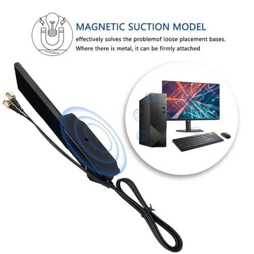 WiFi-Antenne für MSI B650-S Z690 A520M-A B450M-A B760I X570S GIGABYTE Z790 B650 B550M B550 GIGABYTE B450M X670 B760 X670E B760M Z770 9 externe Antenne Schwarz Bild 8