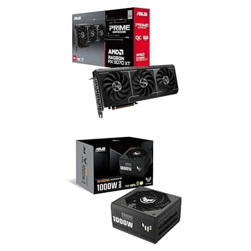ASUS *Upgrade Bundle Prime Radeon RX 9070 XT OC Edition 16GB GDDR6 Gaming Grafikkarte TUF Gaming 1000W Gold Netzteil