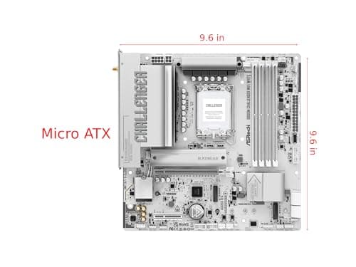 ASRock B860M Challenger WiFi White Mainboard LGA1851 Micro-ATX DDR5 WiFi 7 (90-MXBUQ0-A0UAYZ) Bild 4
