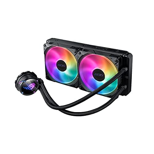 ASUS ROG STRIX LC II 280 ARGB All-in-One CPU-Wasserkühlung (Aura Sync, zwei adressierbare ROG-140mm-Radiatorlüfter)
