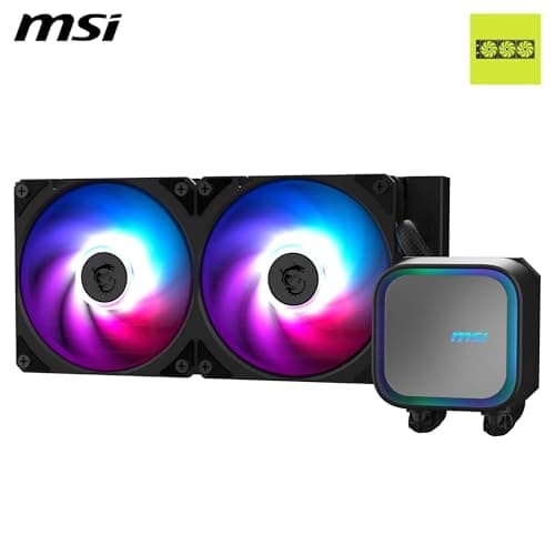 MSI MAG CORELIQUID A13 240 AIO CPU-Wasserskühler - Volle CPU-Abdeckung, verbessertes Wasserkanal-Design, CycloBlade 7, Split-Flow Radiator, Rifle-Lager Bild 4