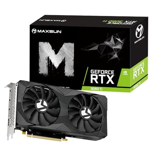 maxsun Grafikkarte GeForce RTX 3060 Ti iCraft OC Edtion 8G Vidoe Gaming Computer Grafikkarten für Copmputer Gaming PC PCI Express 4.0 x16 HDMI 2.1 GPU (GDDR6 8G) Bild 2