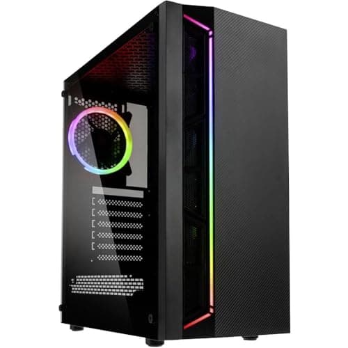 Kolink Inspire K7 ARGB Midi-Tower PC-Gehäuse, Addressierbare RGB-Beleuchtung, Tempered Glass, schwarz One size Bild 2