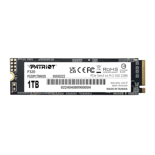 Patriot P320 1TB Interne SSD - NVMe PCIe Gen 3x4 - M.2 2280 - Solid State Drive - P320P1TBM28 Bild 2
