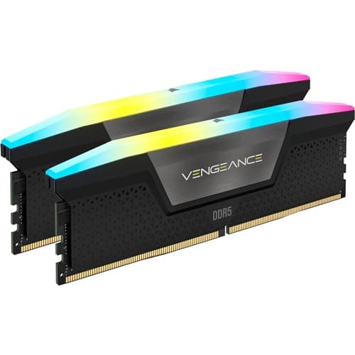 Corsair Vengeance RGB DDR5 RAM 32GB (2x16GB) 7200MHz CL34 Intel XMP 3.0 Desktop-Arbeitsspeicher – Schwarz (CMH32GX5M2X7200C34) Bild 6